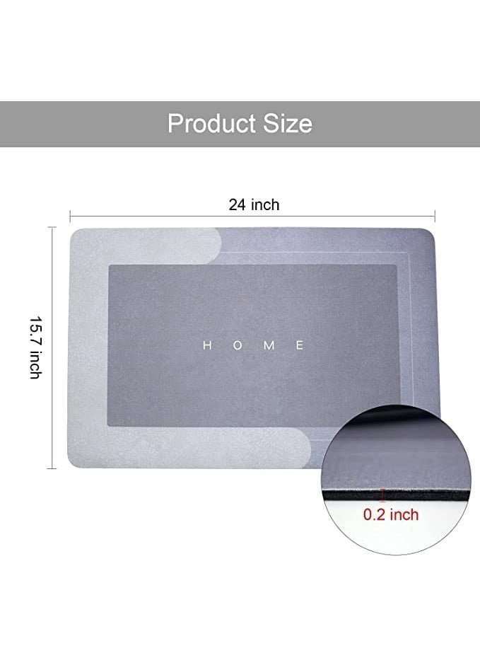 KBDev KBDev NonSlip Bathroom Mat 40x60cm QuickDry Floor Protection Bathmat Square  - Image 3