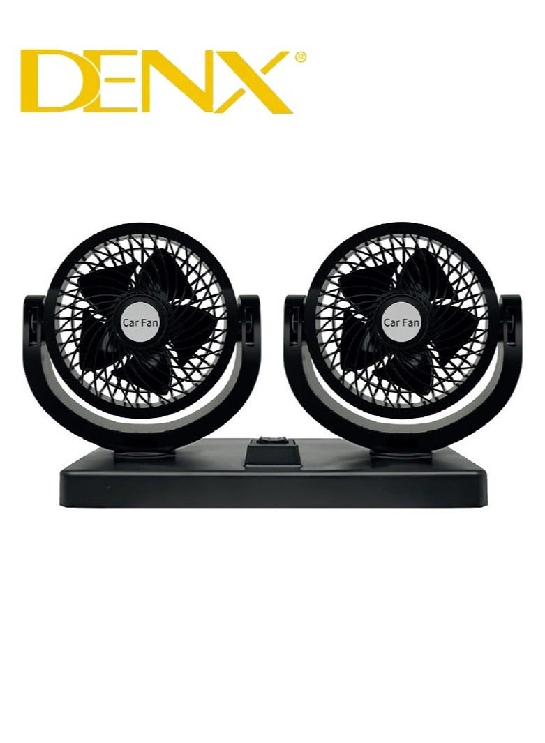 Denx Double Headed Vehicle Fan-3Watt - Image 1