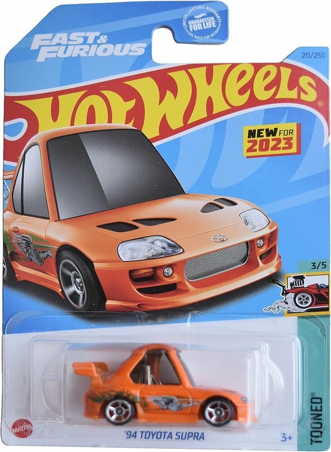 Hot Wheels '94 Toyota Supra, Tooned 3/5 [Orange] 211/250 - Image 1