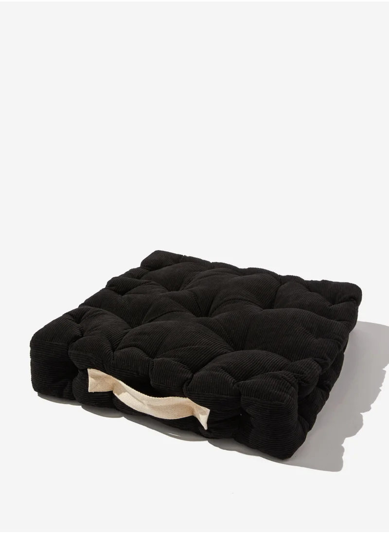 Typo Corduroy Floor Cushion