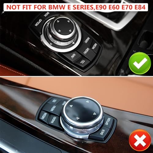 Jaronx Jaroxn Compatible with BMW iDrive Knob Button Replacment Multimedia iDrive Control Knob Button for 1' F20 F21/3' F30 F31 F34 GT/5' F07 F10 F11/7' F01 F02 F04/X3 F25 Series - Image 2