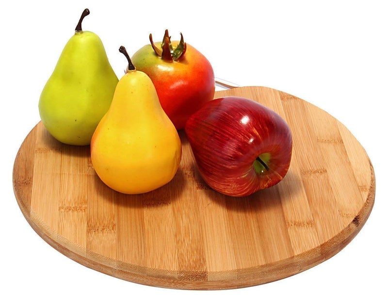 13 SOEME Large NonSlip Wooden Bamboo Cutting Board with Antibacterial Surface with Handle Chopping Board for Kitchen Cutting Board for Kitchen Vegetable Chopping Board for KitchenSize30 30cm - Image 5