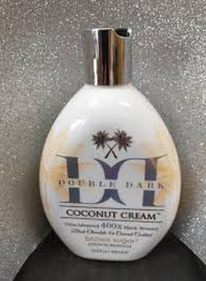 Brown Sugar Black Chocolate Double Dark Coconut Cream 400X Ultra-Advanced Bronzing Tanning Lotion with Skin Softening Coconut Milk & Hydrating Oils - 13.5 oz for Deep, Lasting Color - Image 2