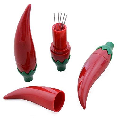 NX Garden Needle Case 3PCS Chili Shaped Needles Storage Container Needle Holder Sewing Tool Knitting Accessorie for Needlework DIY Craft Tool - Image 1