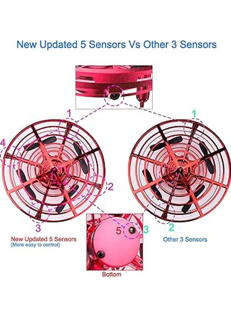 General UFO Hand-Controlled Mini Drones Toys, Upgraded 5 Infrared Sensors, 2-Speed Interactive Flying Orb, 360°Rotating Ball with LED Light for Kids, Boys & Girls  - Image 3