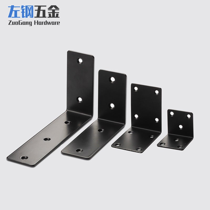 Left Steel Widened Stainless Steel Right Angle Large Angle Thick 90 Degree Fixed Bracket Furniture Laminate Bracket Hardware - Image 3