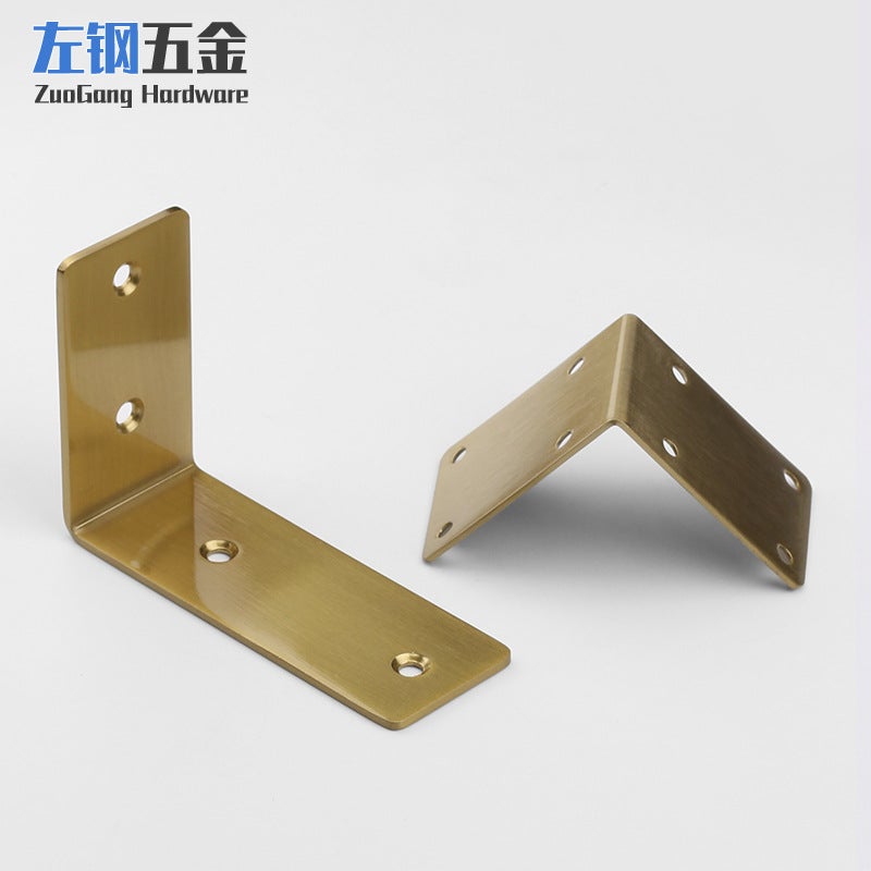 Left Steel Widened Stainless Steel Right Angle Large Angle Thick 90 Degree Fixed Bracket Furniture Laminate Bracket Hardware - Image 4