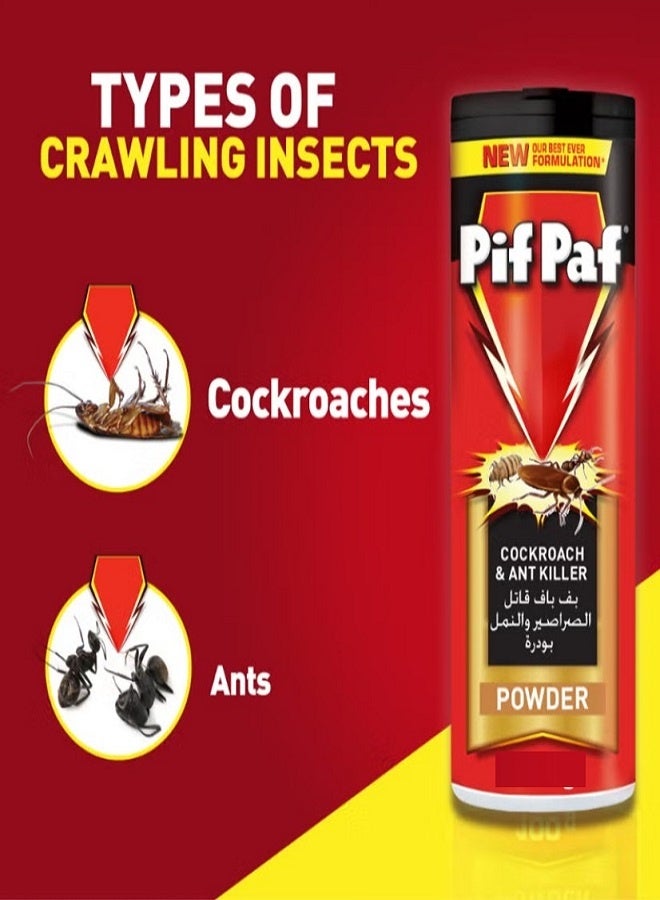 Pif Paf Cockroach And Ant Killer Kill And Protect Powder 100grams - Image 1