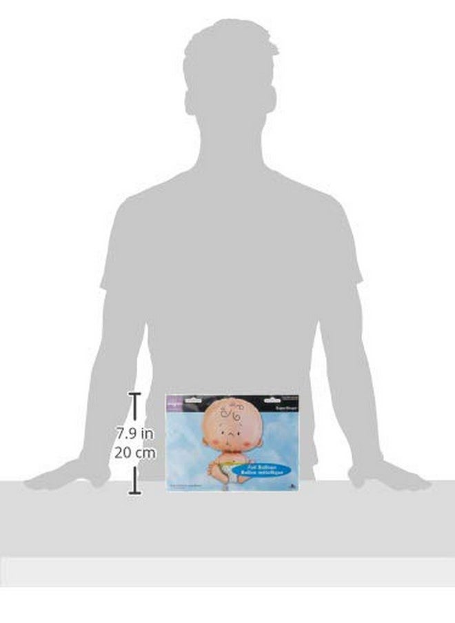Anagram Anagram International Welcome Baby Shape Foil Balloon, 24", Multicolor  - Image 2