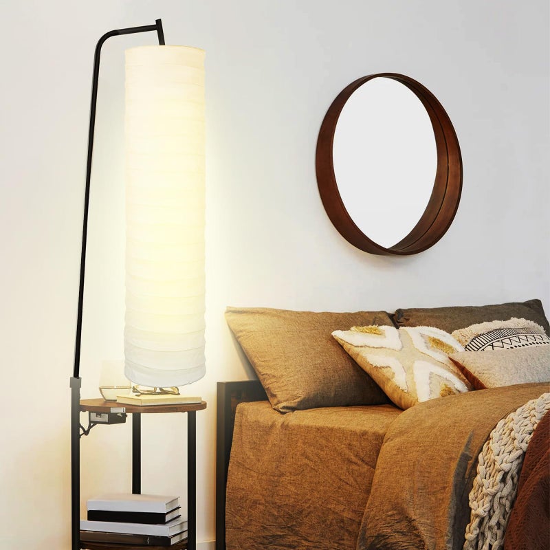 STOBOK Paper Lamp Shade, Floor Lamp Shade, Rice Paper Lampshade, 37.4 X 8.66 in Floor Light Cover Replacement for Living Room Home Hotel Bedside Desk - Image 5