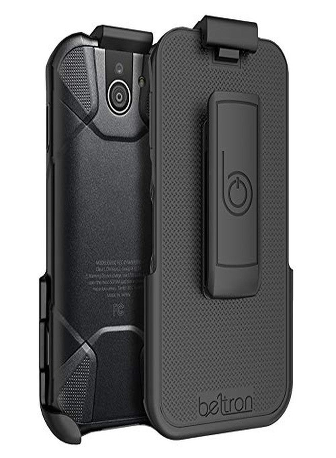 جراب مشبك حزام BELTRON لهاتف Kyocera DuraForce Pro 2، جراب مشبك حزام دوار شديد التحمل لهاتف Kyocera E6900 E6910 E6920 (AT&T FirstNet Verizon Wireless) Duraforce Pro-2 II (تصميم بدون جراب) - Image 1
