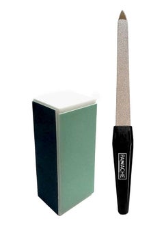 French Nail Shiner And File And Buffer (Green And Black)
