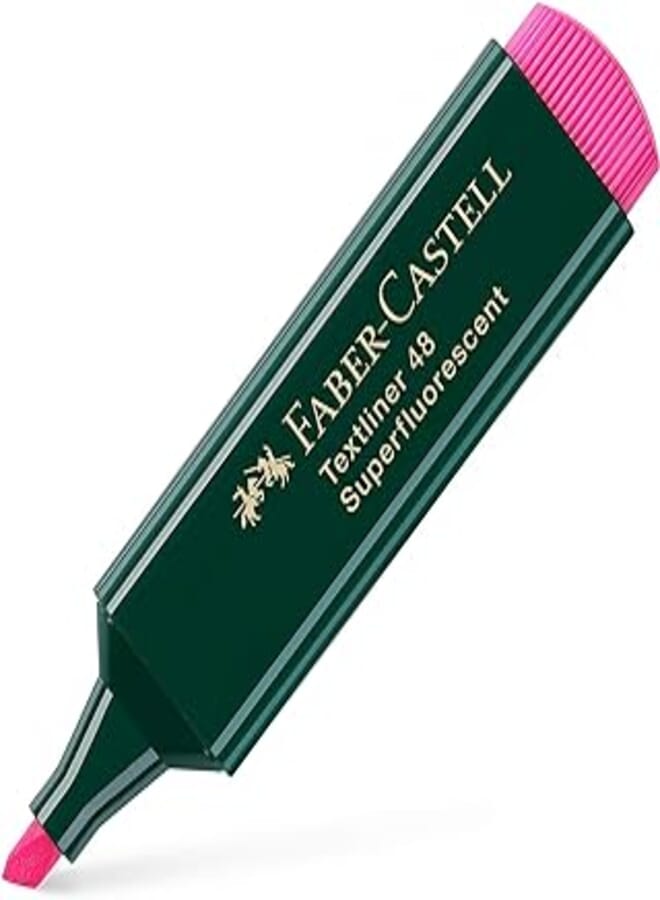Faber-castell textliner 1548 highlighter - fuschia