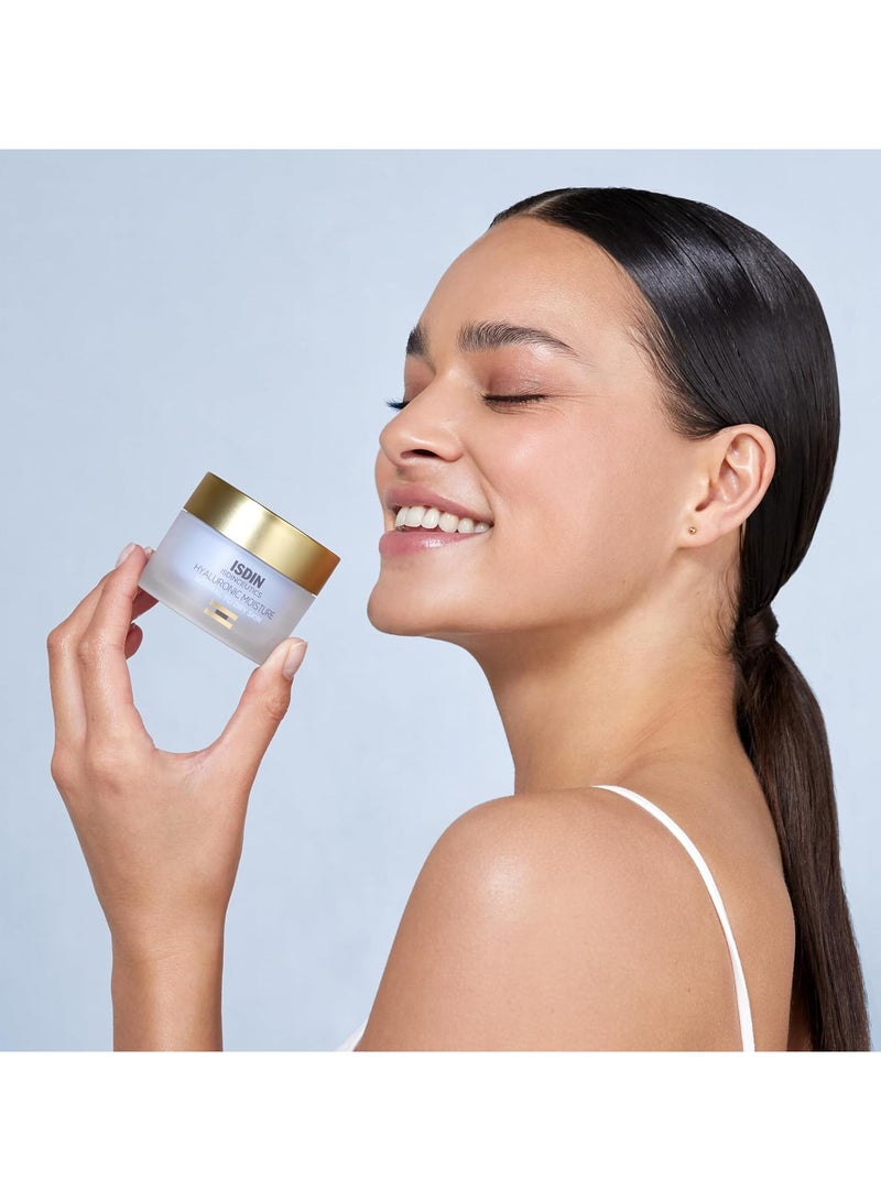 آيسدين سوتيكز كريم Isdin Isdinceutics Hyaluronic Moisture Cream للبشرة العادية والجافة 50 مل كريم وجه خفيف الوزن بحمض الهيالورونيك للبشرة العادية إلى الجافة - Image 2