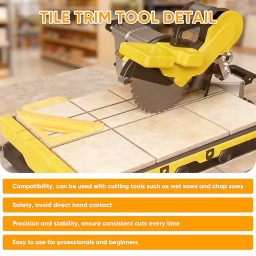VAKPAT Tile Tool, Tile Edge Trim Cutting Tool for Installation, Precise 45-Degree Miter Cut Tile Trim Square Accessories for Pro and Beginner - Image 5