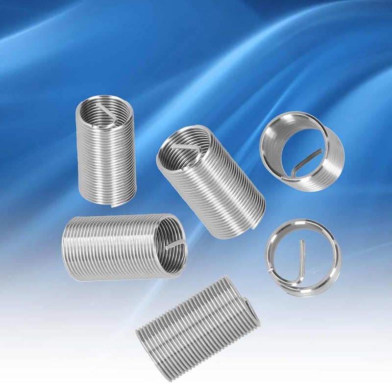 Hyuduo 20 PCS Helicoil Metric Thread Sleeves, M14 x 1.25, Stainless Steel Wire Thread Sheaths with Different Lengths (42mm) - Image 4
