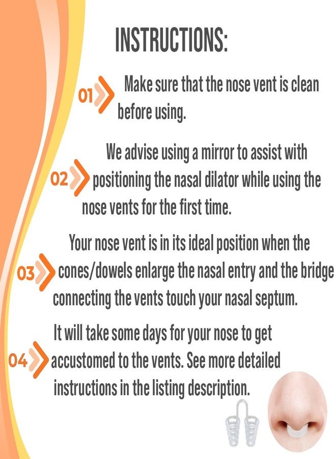 Mobi Lock Hard Silicone Vents Simple Sleeper Solution Premium Nose Relief Nasal Dilator (Pack of 12 - Medium - Hard Silicone) - Image 4