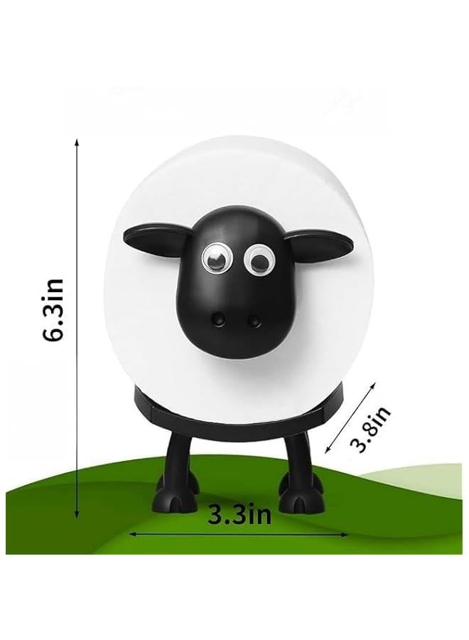 3PCS Sheep Toilet Roll Holder, Sheep Toilet Paper Holder, Toilet Paper Storage Stand, Funny Toilet Paper Holder Free Standing, Tissue Roll Storage for Bathroom, Sheep Loo Roll Holder, Bathroom Decor - Image 2