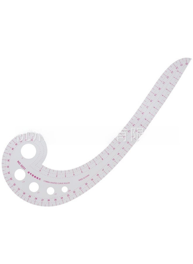Direct Curve Ruler Button Arc Ruler Clothing Ruler Version Ruler Cutting Ruler Suit Sleeve Cage Ruler Put Yard Ruler Collection - Image 4