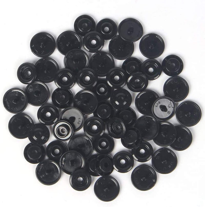 BetterJonny KAM Snaps Buttons + Snap Pliers, Starter Fasteners Kit, 384 Sets 24-Colors, Size 20 T5 KAM Snap Plastic Fasteners Punch Poppers Closures No-Sew Buttons for Crafts Cloth Diaper Bibs - Image 4