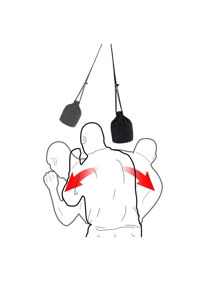 INNOLIFE Boxing Dodge Hide Speed Bag Flannel MMA Pendulum Training (Black (Without Filler)) - Image 1