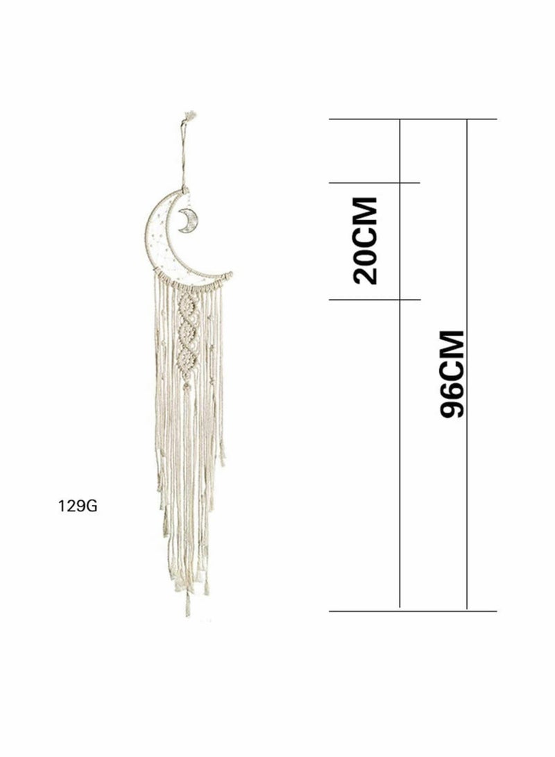 SOLARAE Macrame Wall Hanging Small Woven Tapestry Wall Art Decor - Beautiful for Boho Home Decor, Apartment, Nursery, Party Decorations (No Lights) - Image 5