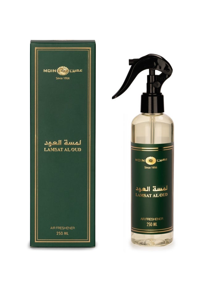 LAMSAT AL OUD ROOM SPRAY  OUD AURA | SCENT OF OUD AIR MIST | OUD ESSENCE MIST  LUXURIOUS LONG-LASTING FRAGRANCE FOR HOME, OFFICE & CAR (250ML)