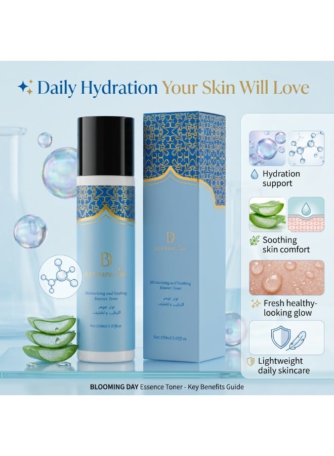 Blooming Day Soothing Hydration Toner 150ml – Lightweight Moisturizing & Refreshing Facial Toner with Hyaluronic Acid, Glycerin & Panthenol for Soft, Smooth Skin - Image 2