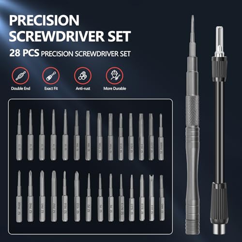 Silbingan 30-in-1 Premium Precision Magnetic Screwdriver Set, Professional Mini Repair Kit for Electronics, Computer, Laptop, PC Building, Phone, Watch & Eyeglass – Alloy Tool Steel Micro Bits - Image 2
