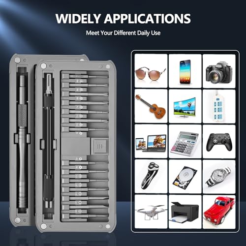 Silbingan 30-in-1 Premium Precision Magnetic Screwdriver Set, Professional Mini Repair Kit for Electronics, Computer, Laptop, PC Building, Phone, Watch & Eyeglass – Alloy Tool Steel Micro Bits - Image 3