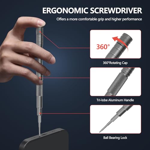 Silbingan 30-in-1 Premium Precision Magnetic Screwdriver Set, Professional Mini Repair Kit for Electronics, Computer, Laptop, PC Building, Phone, Watch & Eyeglass – Alloy Tool Steel Micro Bits - Image 4