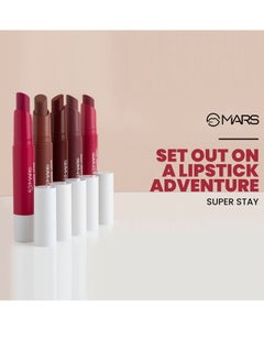 Mars MARS Matte Super Stay Lipstick Up to 12 Hours Long Lasting 2.6 gm 12 SINFUL  - Image 3