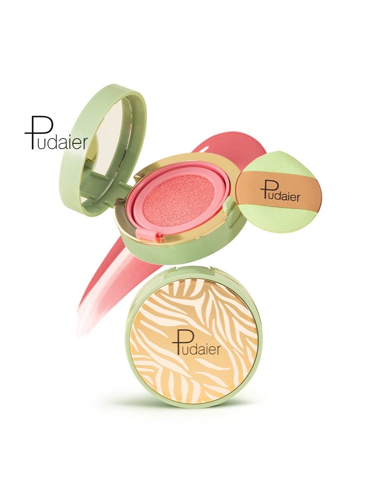 pudaier Cushion Blush -Easy to Blend, Lightweight, Hydrating Korean Makeup Cushion Blush for Dewy & Glowing Cheeks, Sunlit Peach #05 - Image 1