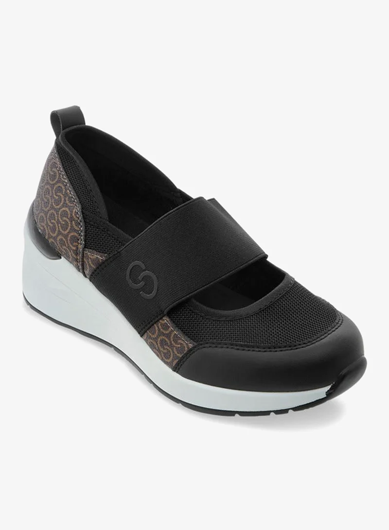 سيليست سنيكرز نسائي بنعل ويدج بطبعة شعار الماركة