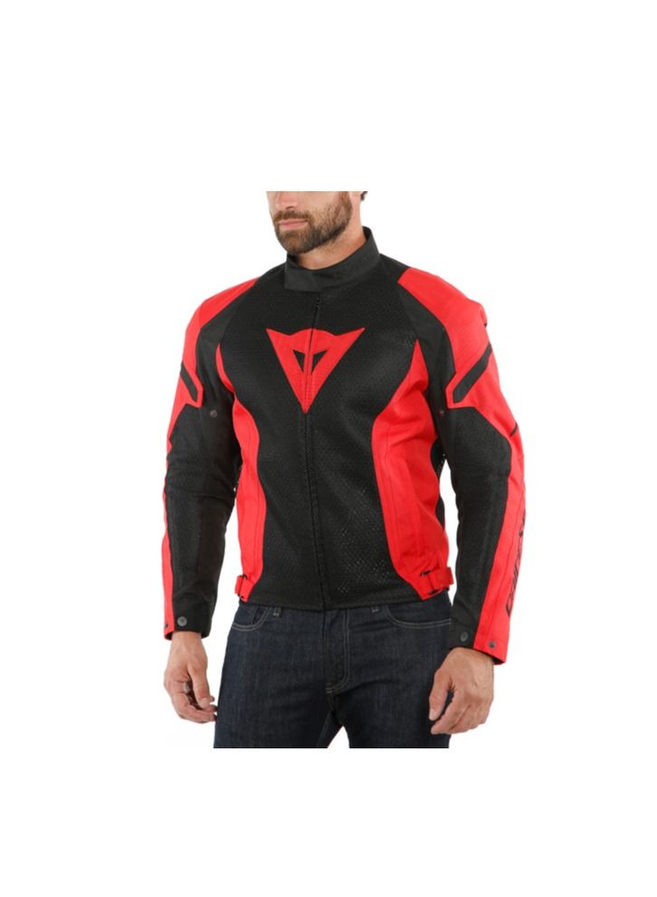 Dainese DAINESE-AIR CRONO 2 TEX JACKET BLACK/LAVA-RED/LAVA-RED  - Image 2