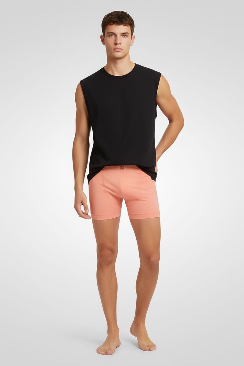 GIVENCHY Men One Piece Brand Logo Boxer, Coral - Image 2