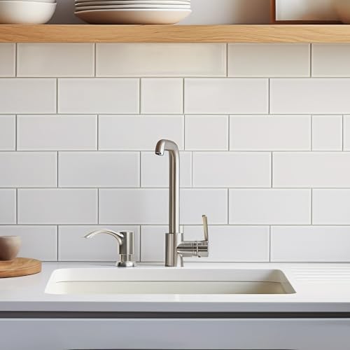 SAMODRA Built-in Kitchen Sink Soap Dispenser with Extension Tube Kit - Brushed Nickel Finish, Leak-Proof Design, No Top Refill Required (39" Tube) - Image 4