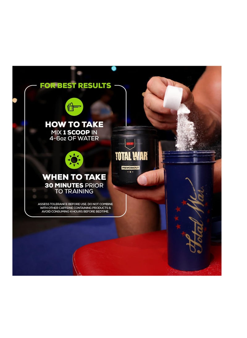 REDCON1 Total War Pre Workout Powder Preworkout for Men & Women Cherry Bomb, 7.72 oz 15 Servings - Image 4