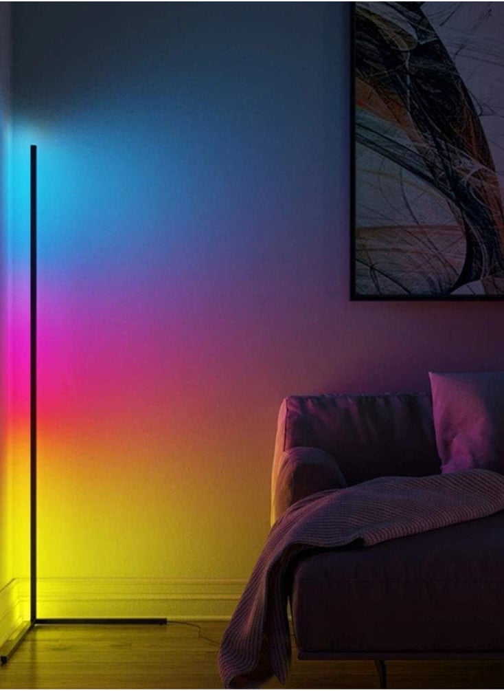 Generic - Modern Nordic LED Floor Lamp, Dimmable with RGB Multi Color Changing with Remote Control Lamp for Bedroom Living Room Office, 16 Million Colors, 140cm - Image 1