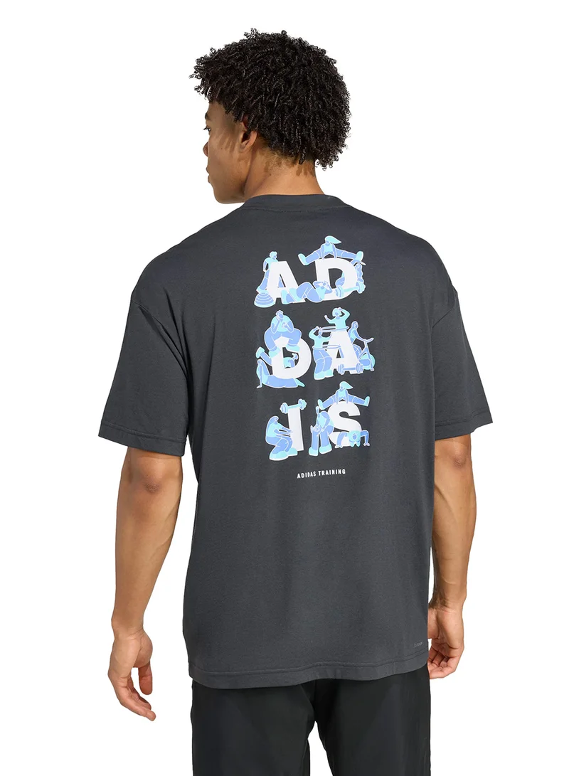 Adidas Power Graphic T-Shirt-Shirt