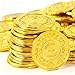REGUICORP Plastic Gold Coins 110PCS Fake Coins for Pirate Play Toy Tokens Fake Gold Coins Bulks for Board Games Treasure Hunt Classroom Reward Adventure Theme Party Supplies - Image 2