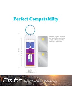 Generic 5 pcs Transparent Self-sealing Luggage Tag Soft Film Card Tag Cover Luggage Boarding Machine Card Cards  - Image 3