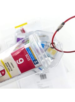 Generic 5 pcs Transparent Self-sealing Luggage Tag Soft Film Card Tag Cover Luggage Boarding Machine Card Cards  - Image 2