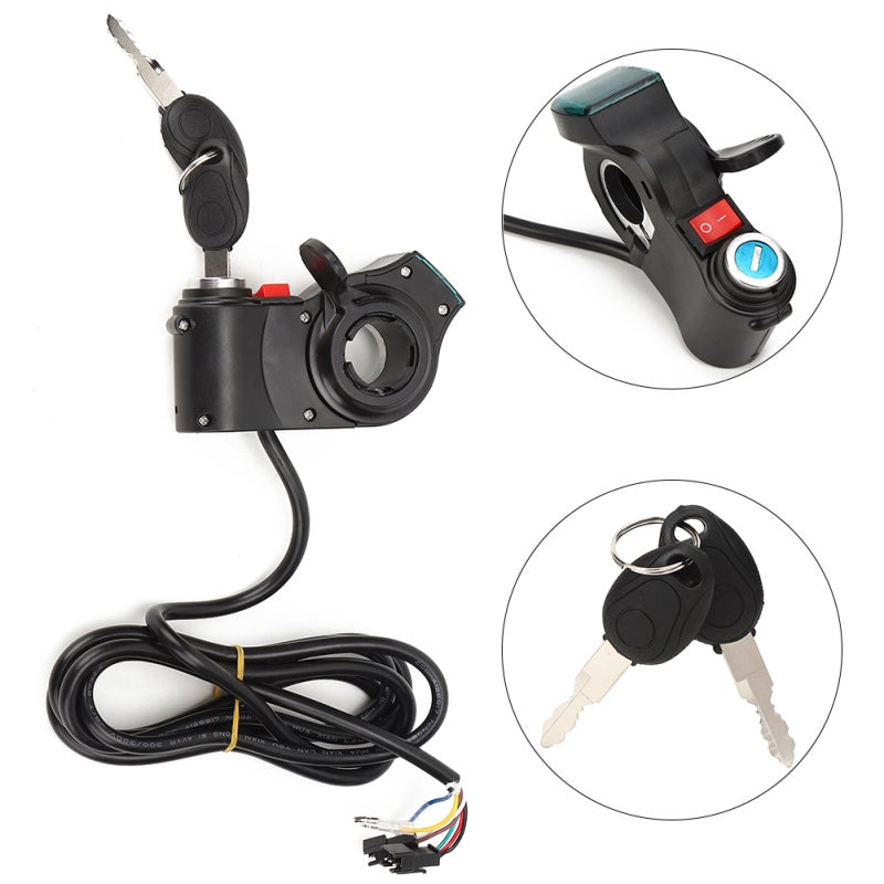 Digital Throttle Grip 12V To 99V Universal - Real-Time Digital Voltage Display Electric Scooter Throttle For Electric Scooter Accessory Replacement - Image 3