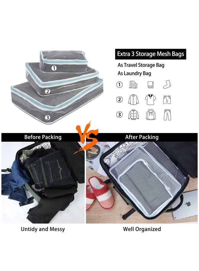 Lubardy Travel Backpack for Men Women 17 Inch Flight Approved Carry on Backpack Waterproof Large 40L Luggage Daypack Business College Weekender Overnight Laptop Backpack with 3 Packing Cubes, Grey - Image 2