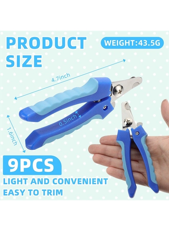 Lanties 9 Pcs Dog Nail Clippers Bulk Pet Nail Clippers, Dog Toenail Clippers Dog Nail Trimmer Dog Clippers for Grooming Nails Dog Claw Care for Small Medium Dogs - Image 2