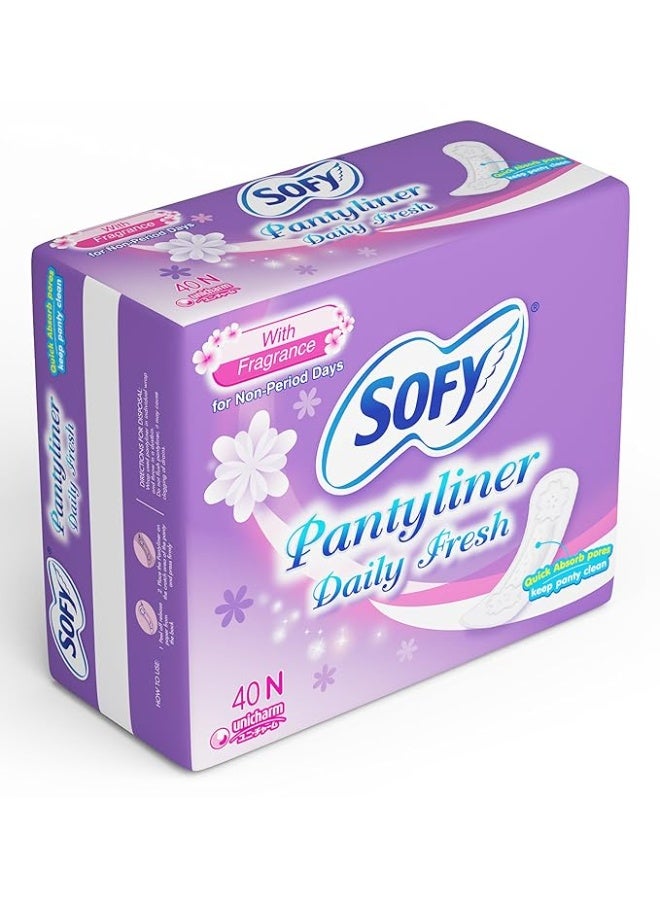 Sofy Daily Fresh |For Women |Pantyliners | 40 liners | Prevents Spotting | Feel Clean, Dry & Hygienic | Ultra Thin - Image 2