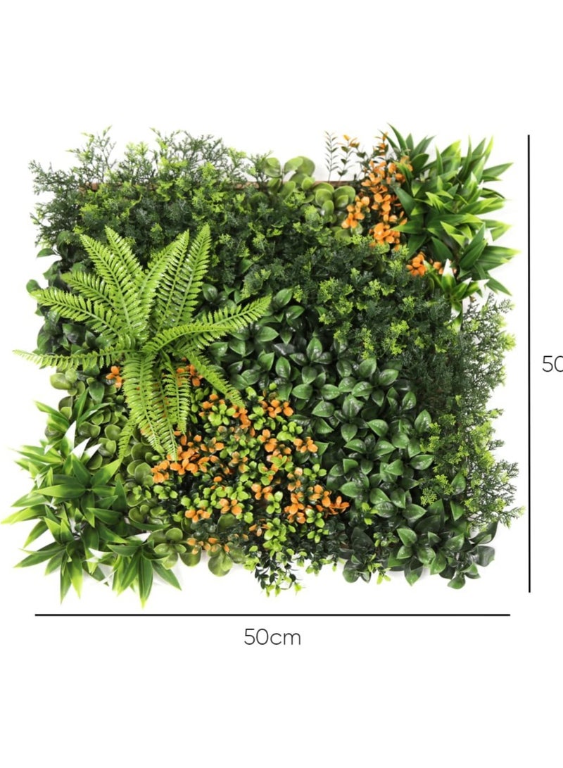 HYXC Artificial Hedge Mats, Artificial Faux Hedges Panels 50x50cm WMZ1002A - Image 1