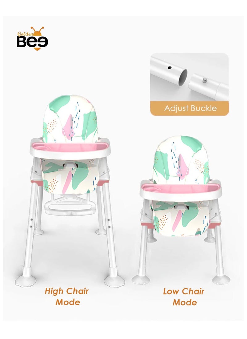 Generic - Baby high chair – for your child’s comfort and safety! Featuring a comfortable padded seat, practical food tray, and wheels for easy mobility. The attractive design adds a touch of style, ideal for children from 6 to 36 months, so your little one can enjoy a safe and delightful mealtime experience every day - Image 1