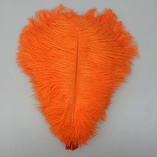 Sowder 10pcs Ostrich Feathers 12-14inch(30-35cm) for Home Wedding Decoration(Orange) - Image 3